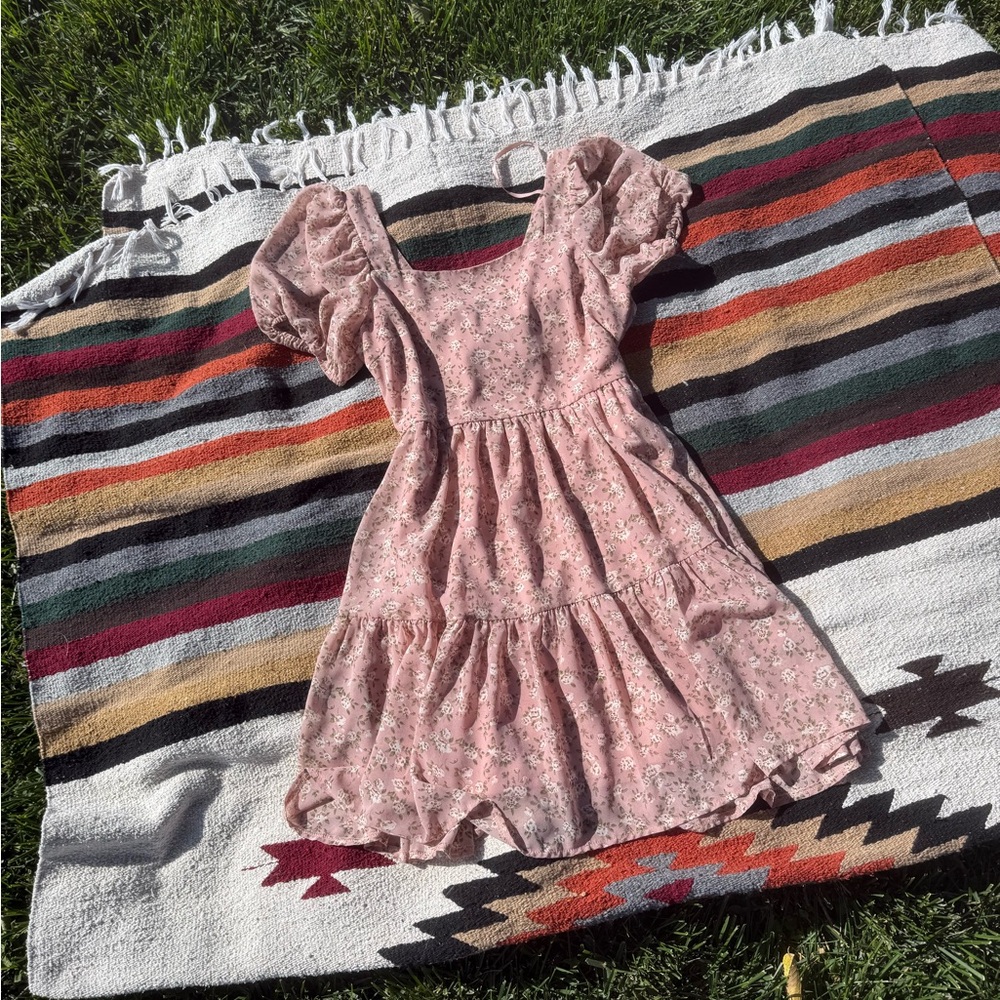 She + Sky Pink Floral Dress